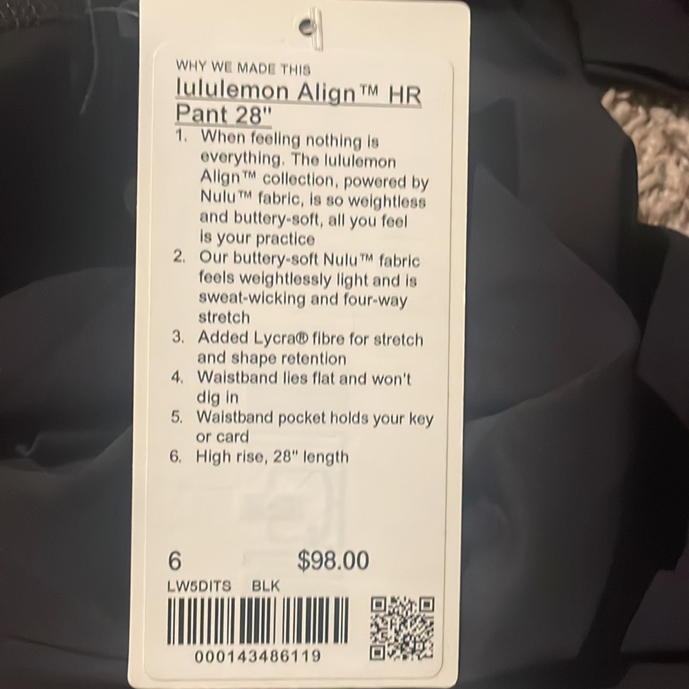 Lululemon align pant 28 - Picture 3 of 4